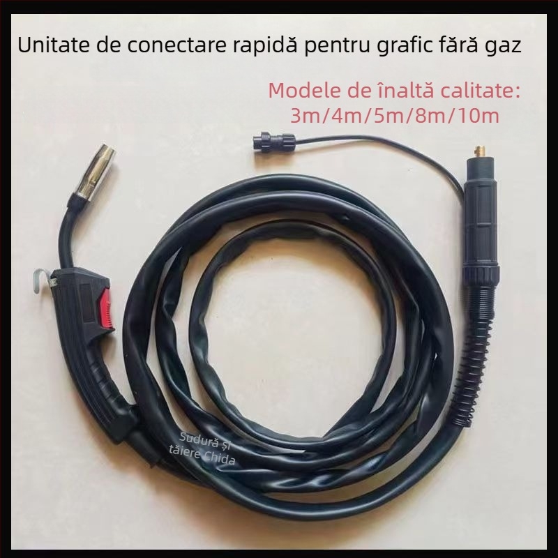 Pensă de sudură MIG fără gaz, 3,5 m, 220 V, conexiune rapidă 14AK, portabilă