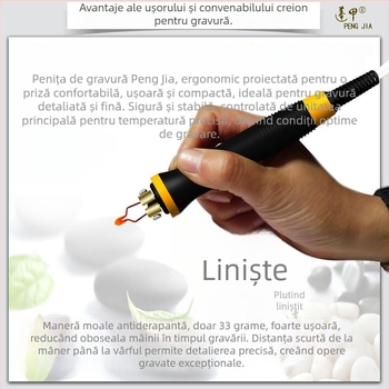 LH50 pensă pentru pyrogravură, corp din fier electric, brand Pengjia, pentru pyrogravare