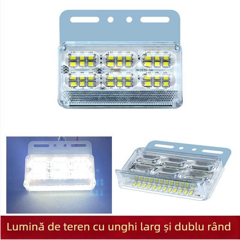 Lumină laterală pentru camion, unghi lat, 24V, impermeabilă, 16W, ABS plastic, durată de viață 50.000 h
