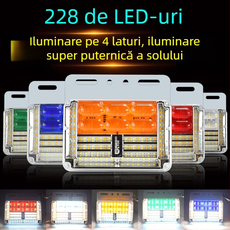 24V LED ultraluminoase pentru partea inferioară a camionului, lumini impermeabile pentru indicarea lățimii și semnalizare, fără fir de împământare necesar