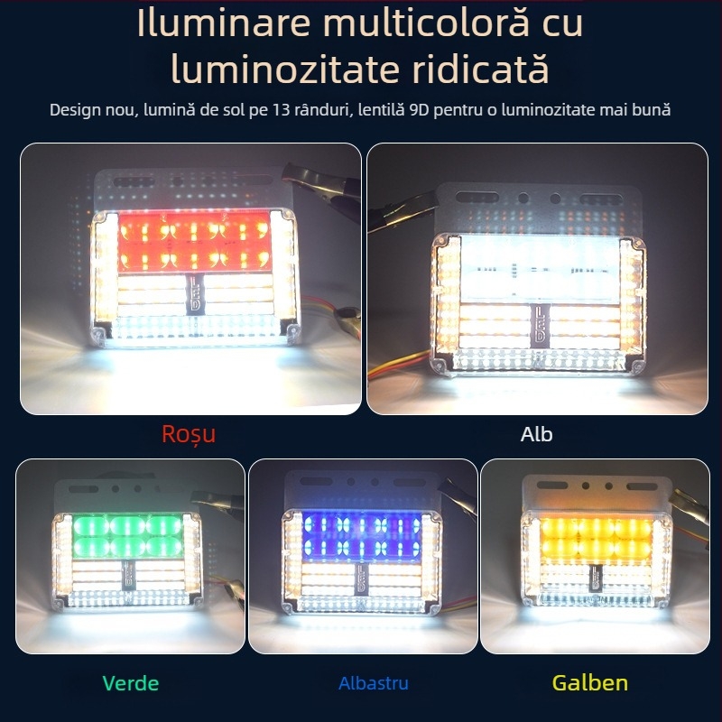 24V LED ultraluminoase pentru partea inferioară a camionului, lumini impermeabile pentru indicarea lățimii și semnalizare, fără fir de împământare necesar