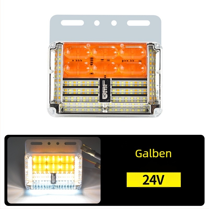 24V LED ultraluminoase pentru partea inferioară a camionului, lumini impermeabile pentru indicarea lățimii și semnalizare, fără fir de împământare necesar