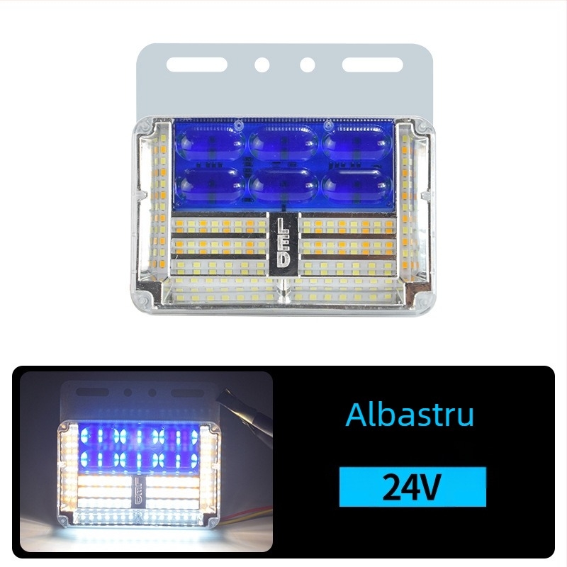 24V LED ultraluminoase pentru partea inferioară a camionului, lumini impermeabile pentru indicarea lățimii și semnalizare, fără fir de împământare necesar