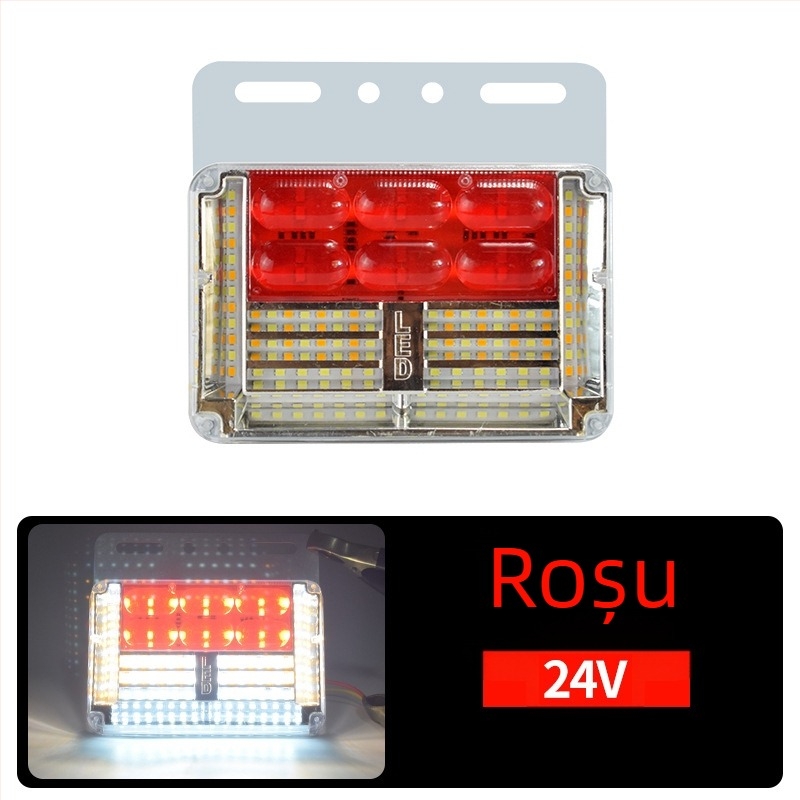 24V LED ultraluminoase pentru partea inferioară a camionului, lumini impermeabile pentru indicarea lățimii și semnalizare, fără fir de împământare necesar