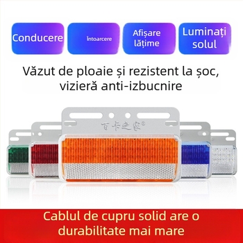 Lumină laterală pentru camion, anti-strălucire, LED cu unghi larg extins, 24V, impermeabil
