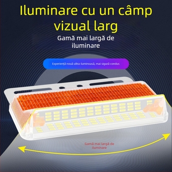 Lumină laterală pentru camion, anti-strălucire, LED cu unghi larg extins, 24V, impermeabil