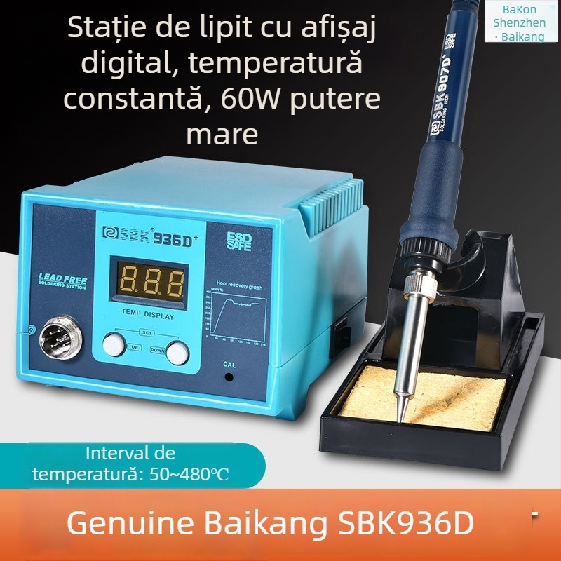 SBK-936D stație de lipire cu temperatură constantă, afișaj digital, 220V, 1,5 kg