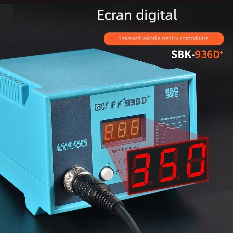SBK-936D stație de lipire cu temperatură constantă, afișaj digital, 220V, 1,5 kg