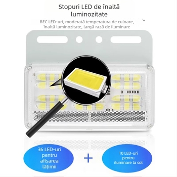 Lumină LED laterală 4 în 1 pentru camioane și semiremorci – 24V, impermeabilă, puternică iluminare