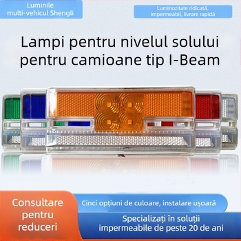 Lumină laterală LED pentru remorcă, model în formă de I, 24V, sursă LED, carcasă PC