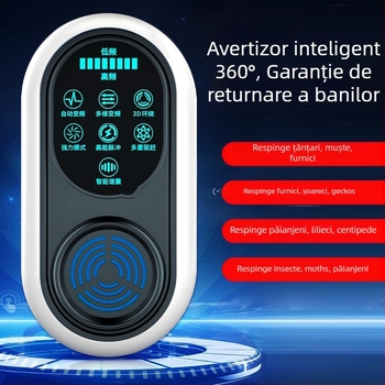 Repelent ultrasonic interior pentru ţânţari și insecte, reîncărcabil, 220V, ambalat în cutie