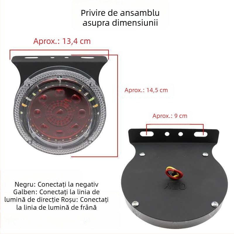 Lumină LED strob pentru camion - lampă de avertizare impermeabilă pentru remorcă, anti-coliziune, model rT3vq
