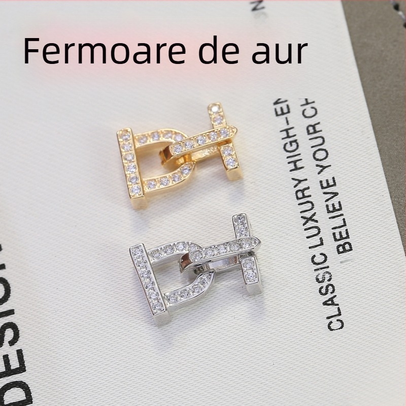 DIY set bijuterii din argint 925: colier și brățară cu perle, închidere cu mărgele și separatoare, placare electroplatată