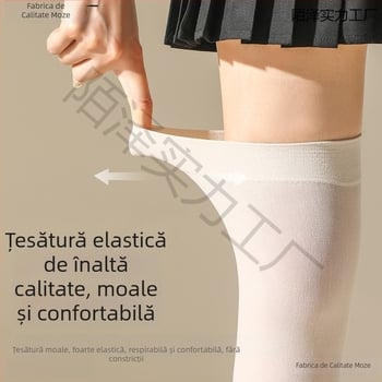 Manșete de protecție solară pentru picioare, pentru bărbați și femei, lungime medie, material Lycra cotton cu Spandex, cod D5scqtcr