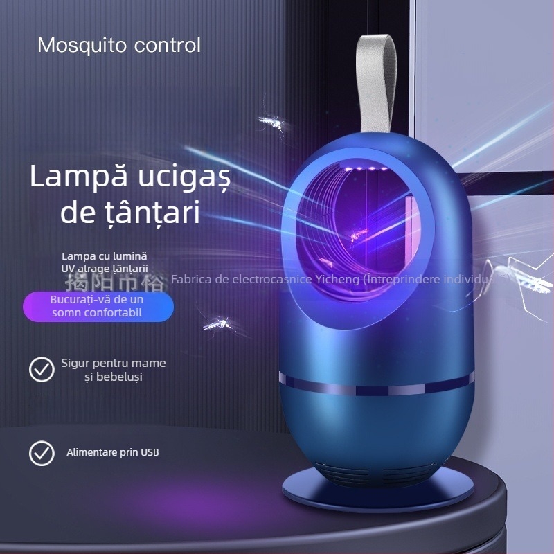 Lampă capcană pentru țânțari interior, 365 nm, model 688, putere 5W, dimensiuni 210×114, funcție de aspirație