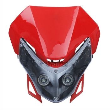 Far LED Grimace pentru motocicletă off-road, abajur din plastic, 10W, 12V