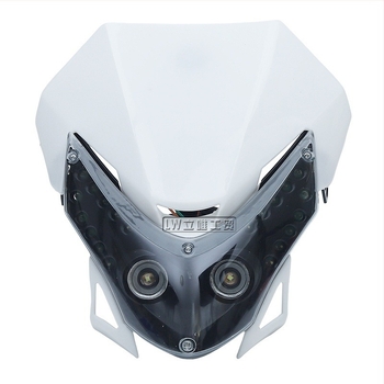 Far LED Grimace pentru motocicletă off-road, abajur din plastic, 10W, 12V