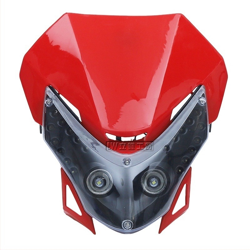 Far LED Grimace pentru motocicletă off-road, abajur din plastic, 10W, 12V