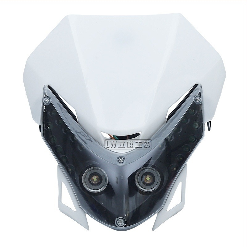 Far LED Grimace pentru motocicletă off-road, abajur din plastic, 10W, 12V