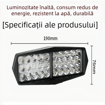 Proiector LED pentru vehicule electrice, IP67 impermeabil, 12–80V, LED ultra-luminos, durată de viață 20.000 h, pentru vehicule cu 3 și 4 roți