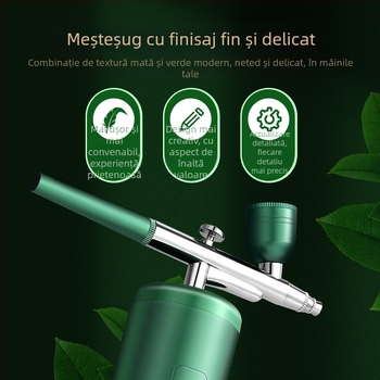Dispozitiv de infuzie cu oxigen pentru uz casnic, ceață nano, portabil, baterie încorporată, pulverizare rece, treapta 1, finisaj acoperire; timpul de ceață 61–120 s.