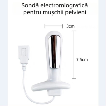 9022X Dispozitiv integrat pentru mușchii planșei pelvine cu sondă USB, dispozitiv portabil pentru recuperare postpartum și îngrijire intimă, IPX5 rezistent la apă