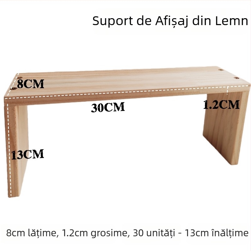Stand din lemn cu trei etaje pentru bijuterii