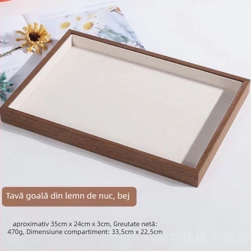 Tăviță pentru bijuterii cu interior din flanel, origine Yunnan, lansare iarnă 2025, stil girly