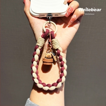 Capybara șnur de telefon – lanț de mână din sfoară de bumbac țesut, anti-pierdere; Material: Plastic; Formă: Femei; Tip: husă pentru telefon; Import: Nu