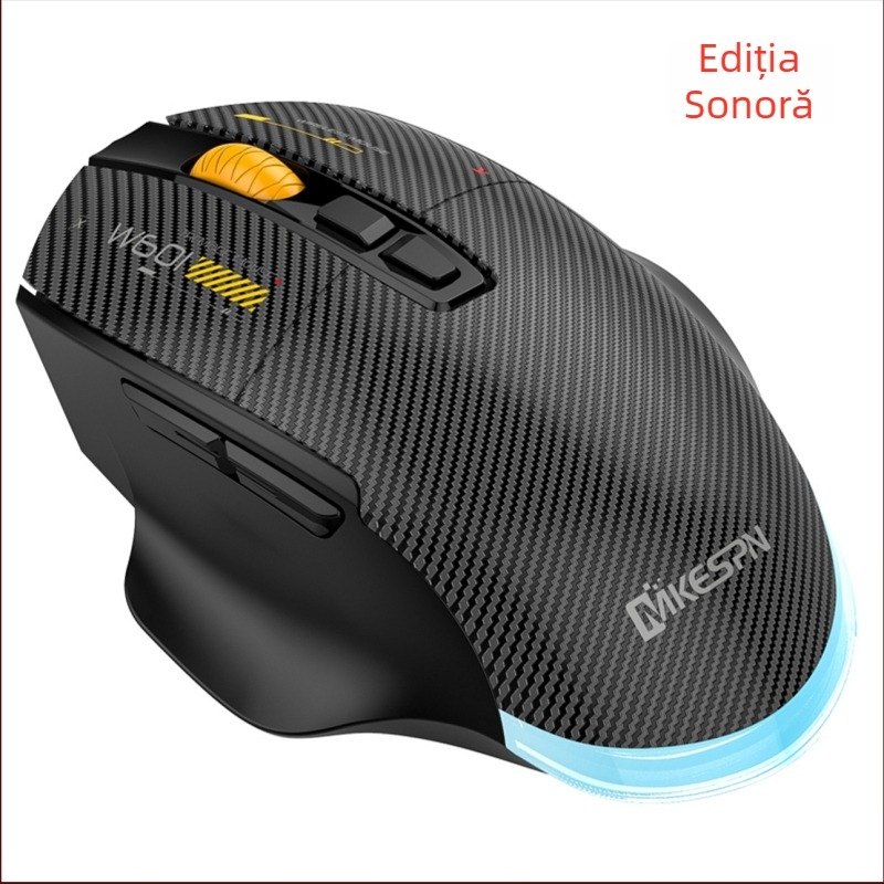 Mouse de gaming W601 – 12800 DPI, USB, 2.4G wireless, 7 butoane, Suport macro