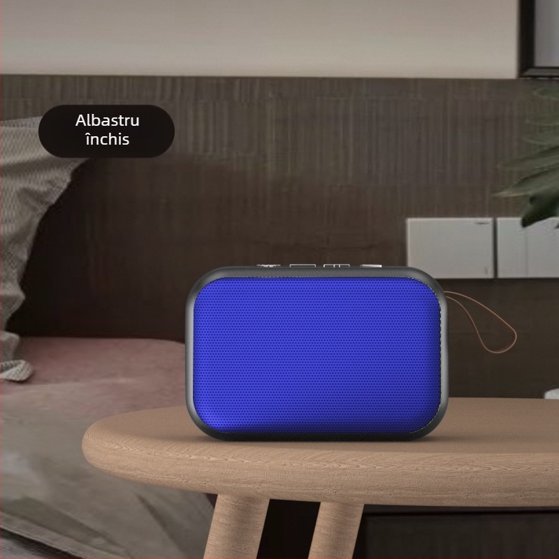 Difuzor Bluetooth portabil cu slot pentru card, sunet stereo wireless, alimentare USB, Bluetooth 4.2, 3W, 60 Hz–15 kHz, SNR ≥70 dB