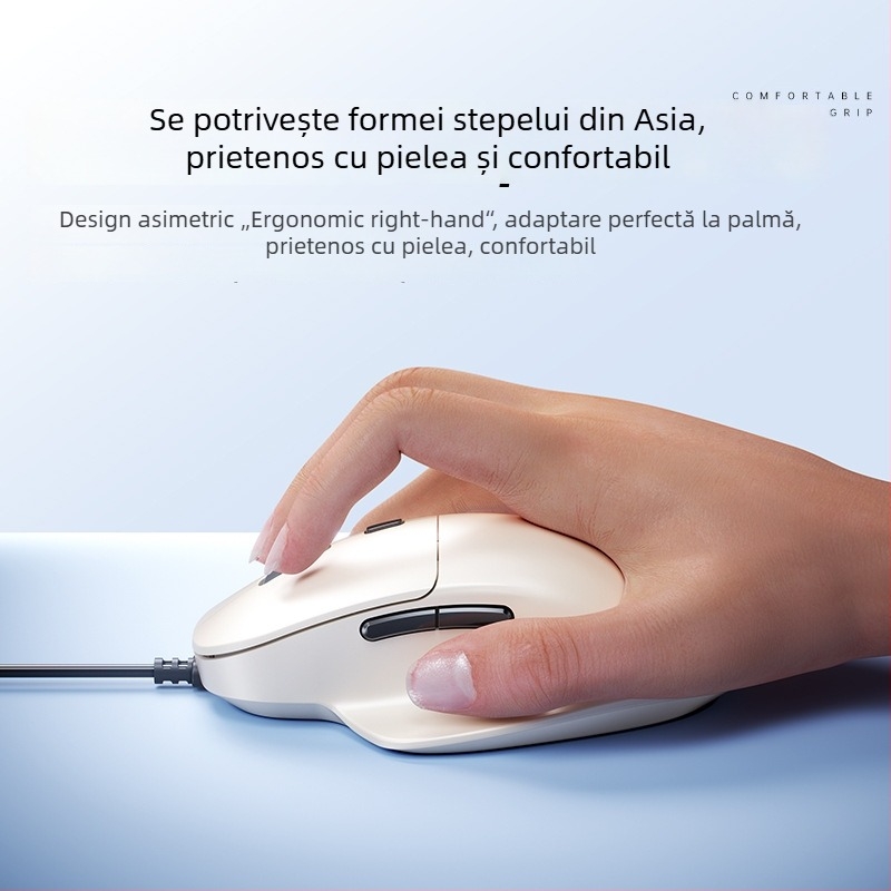 Tafiq Mouse USB cablat, 1600 DPI, 4 butoane, senzor optic, ergonomic pentru desktop PC