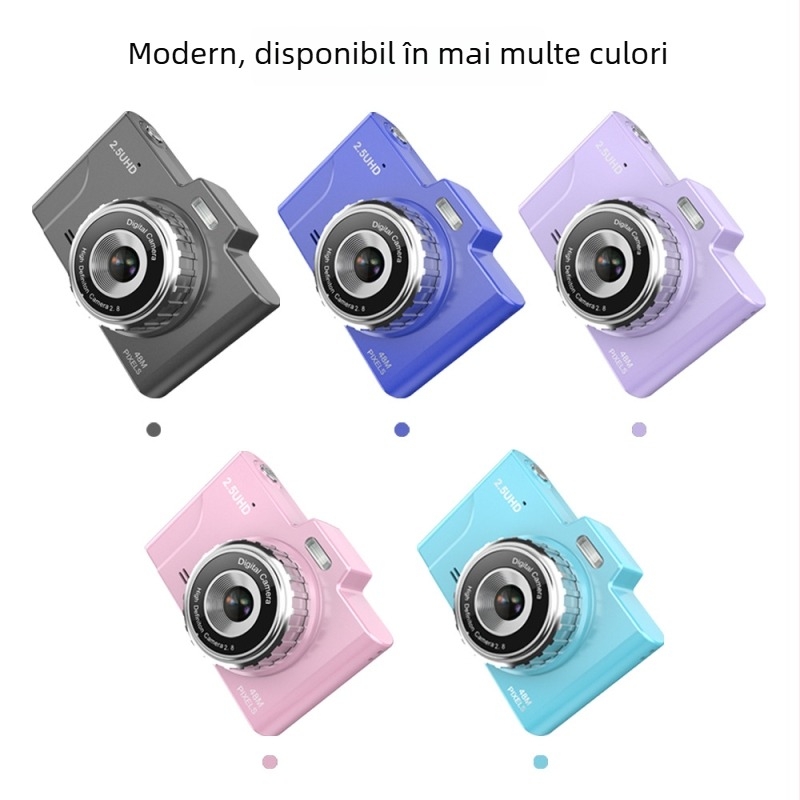 Cameră digitală de nivel de intrare cu senzor CCD și obiectiv periscop (rezoluție 8000x6000, zoom digital 8x, ecran HD)