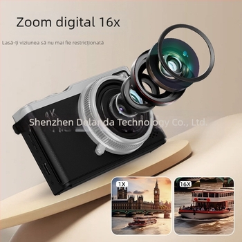 DELANDA D72 Cameră fără oglindă — senzor 64 MP, ecran LCD 2,4\", stabilizare electronică a imaginii, obiectiv fix, control manual complet