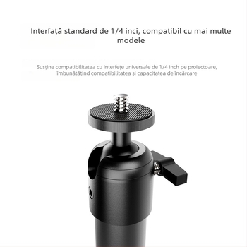 Gimbal sferic pentru trepied din aliaj de aluminiu – universal pentru cameră SLR și proiector, montaj filet, rotire 360° orizontală și verticală, greutate 0,07 kg