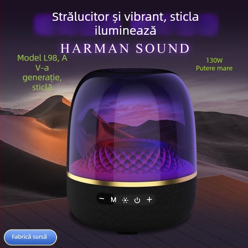 Boxă Bluetooth pentru karaoke, 40W, 4 difuzoare, baterie încorporată 6000mAh, Bluetooth 5.3, 100 Hz–20 kHz