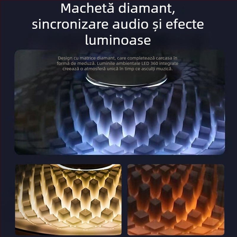 Boxă Bluetooth pentru karaoke, 40W, 4 difuzoare, baterie încorporată 6000mAh, Bluetooth 5.3, 100 Hz–20 kHz