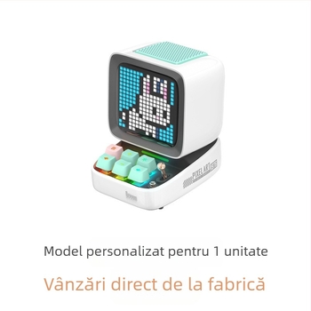 Ditoo Pro Divoom Dot Pixel Difuzor cu Subwoofer și Microfon Karaoke pentru Calculator • Bluetooth 5.0 • 25W • Răspuns în frecvențe 60Hz-15kHz • Baterie încorporată 4000-6000mAh • Distanță până la 10 m