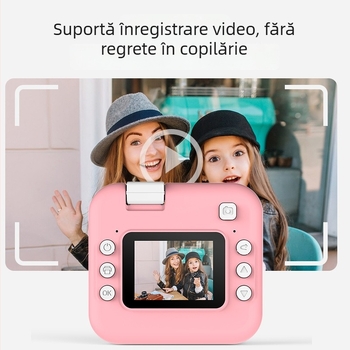 AC300 Cameră instant pentru copii – CMOS 10MP, zoom optic 3x, rezoluție 3072×2040, ecran LCD 2.7\" HD