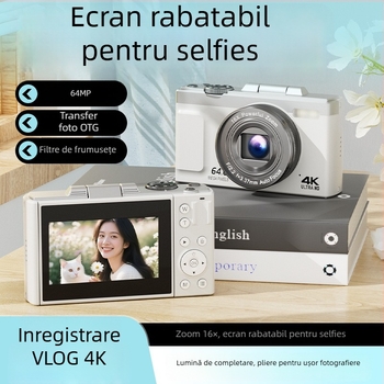 Cameră M25 CCDS fără oglindă, obiectiv periscop, 16x zoom optic, video 1080p, ecran tactil 2,8 inch, control manual