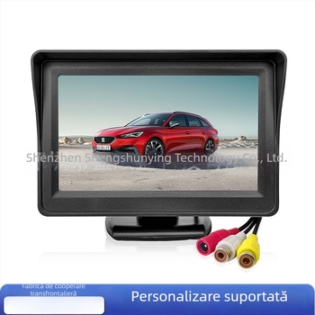 Monitor LCD auto SSY-Y401 – rezoluție 480x272, intrare AV, CVBS compatibil, PAL/NTSC