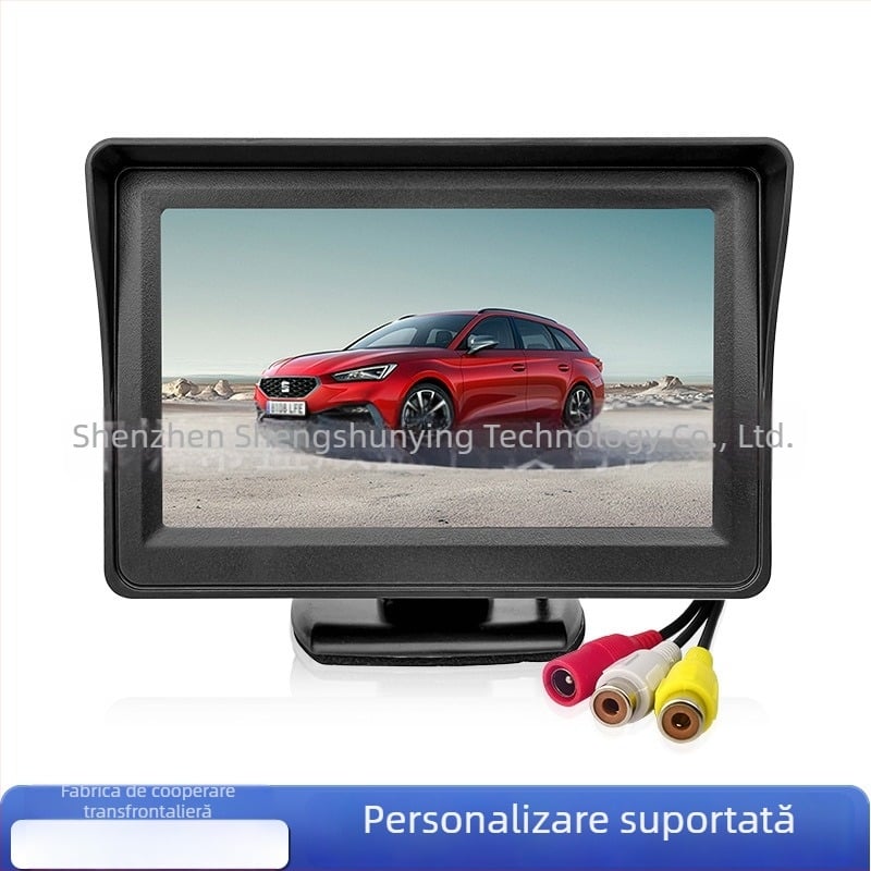 Monitor LCD auto SSY-Y401 – rezoluție 480x272, intrare AV, CVBS compatibil, PAL/NTSC