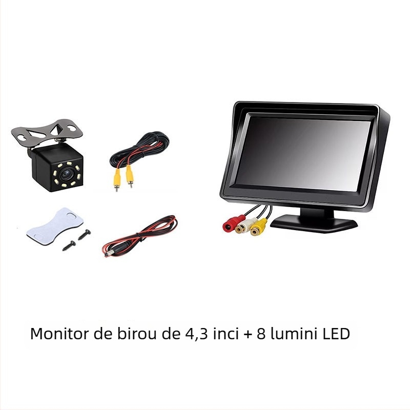 Monitor LCD auto SSY-Y401 – rezoluție 480x272, intrare AV, CVBS compatibil, PAL/NTSC
