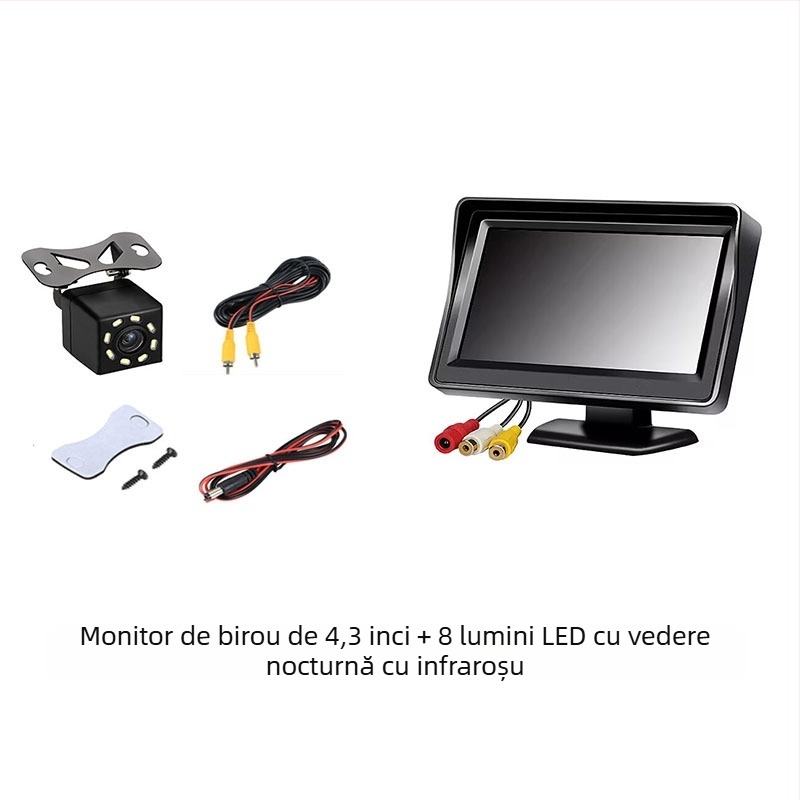 Monitor LCD auto SSY-Y401 – rezoluție 480x272, intrare AV, CVBS compatibil, PAL/NTSC
