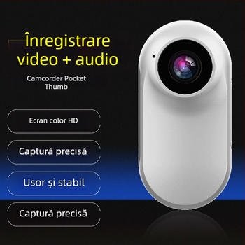 GO2 Mini Cameră de Acțiune cu atașament magnetic — CMOS 8 MP, rezoluție maximă 800x600, Wi‑Fi, Stabilizare electronică a imaginii, obiectiv ultra-wide