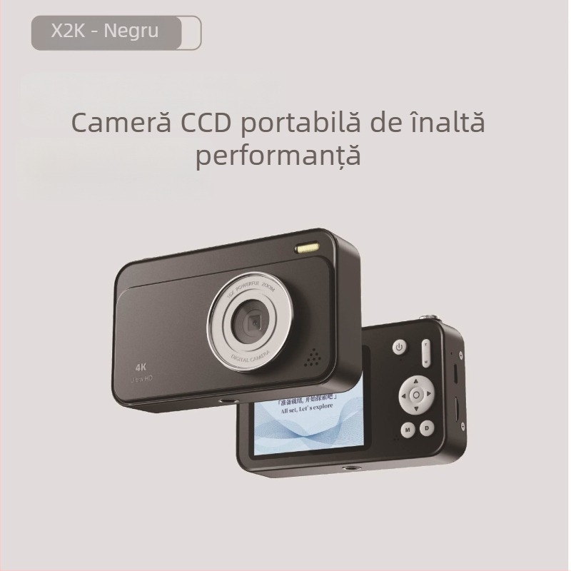 Cameră digitală CCD cu senzor 1/1.7'', peste 20MP, zoom digital 8x, ecran LCD 2.3'', mod manual