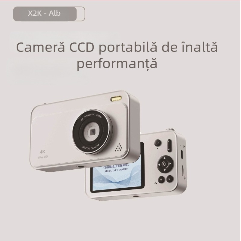 Cameră digitală CCD cu senzor 1/1.7'', peste 20MP, zoom digital 8x, ecran LCD 2.3'', mod manual