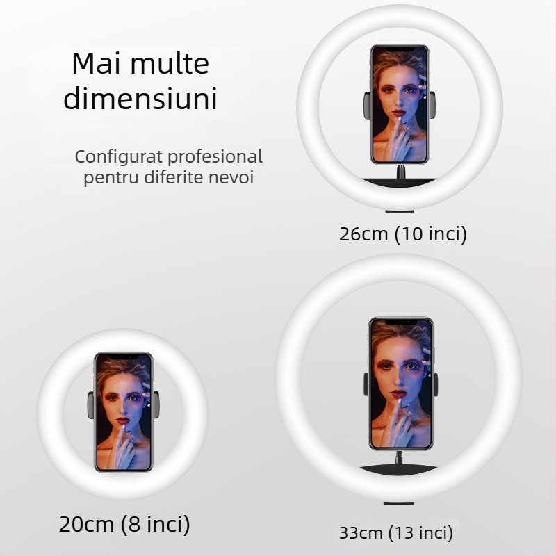 MJ26 Lumină de umplere pentru streaming live, pe stativ, sub 10W, pentru fotografie în streaming, reglaj în mai multe trepte