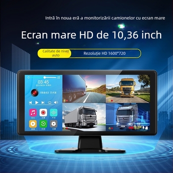 Sight Walker cameră de bord pentru camion, vizionare nocturnă color completă, patru canale, unghi de 120°, 1080p, suport TF până la 128GB, control tactil