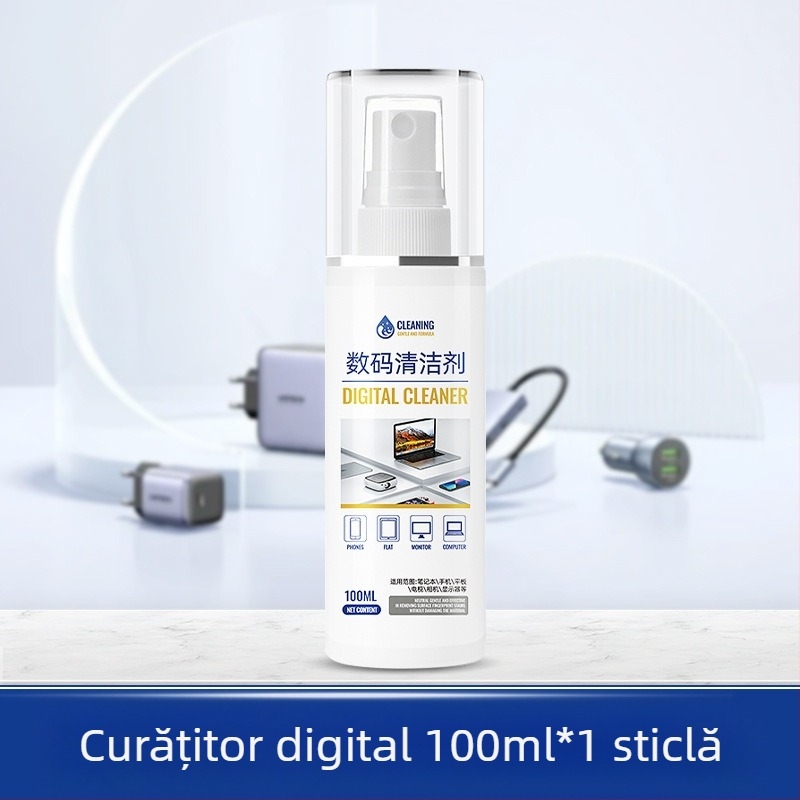 Spray de curățare universal pentru notebook și PC, model 312; set de curățare, cu apă deionizată și surfactanți